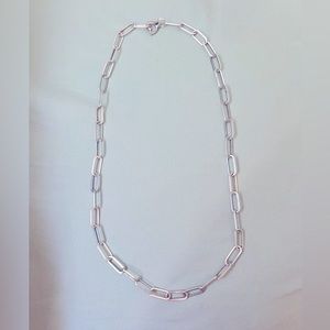 MCM 20” Sterling Silver Paperclip Chain